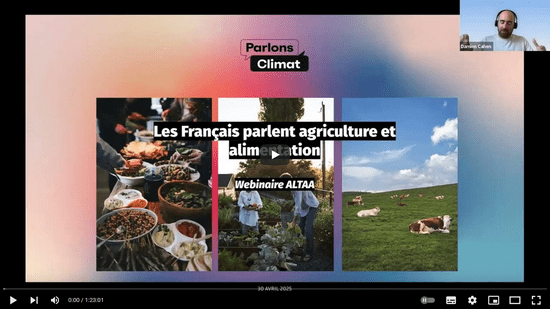 Les français parlent agri alim Parlons Climat