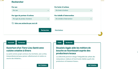 Section Ressources carto liste
