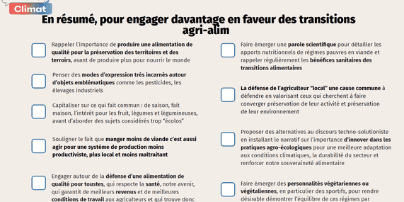 Recommandations Parlons Climat engager en faveur des TAA